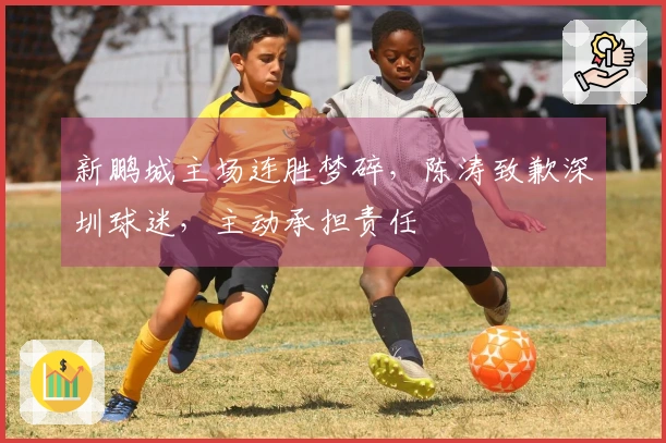 新鹏城主场连胜梦碎，陈涛致歉深圳球迷，主动承担责任